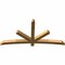 Ekena Millwork Alberta Rough Sawn Timber Gable Bracket, Western Red Cedar, 84"W x 42"H x 4"D x 4"F, 12/12 Pitch GBW084X42X0404ALB00RWR - alternate 5